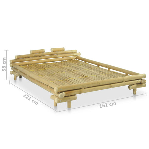 Aki Kagu -  Bed Frame Bamboo 140x200 cm